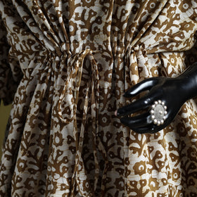 Hand batik cotton short kaftan 12 - handcrafted