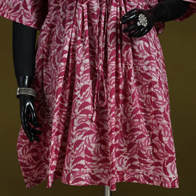 Hand batik cotton medium kaftan 50 - handcrafted