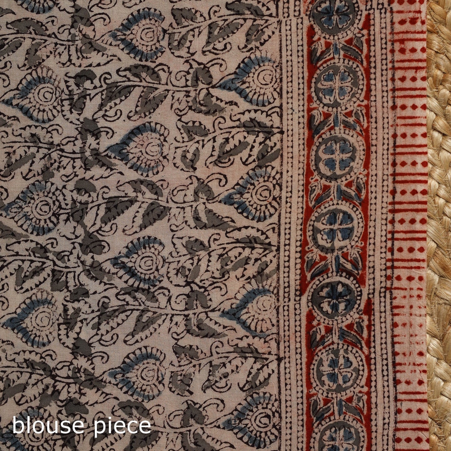 Black - natural dyed pedana cotton kalamkari saree 24