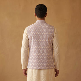 Pochampally Ikat Cotton Men Nehru Jacket 08