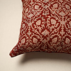 Cotton kalamkari cushion cover 45 - handcrafted