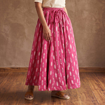 Pochampally Ikat 24 Kali Cotton Long Skirt 11