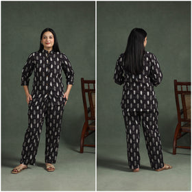 Pochampally Ikat Cotton Night Suit Set for Women 01