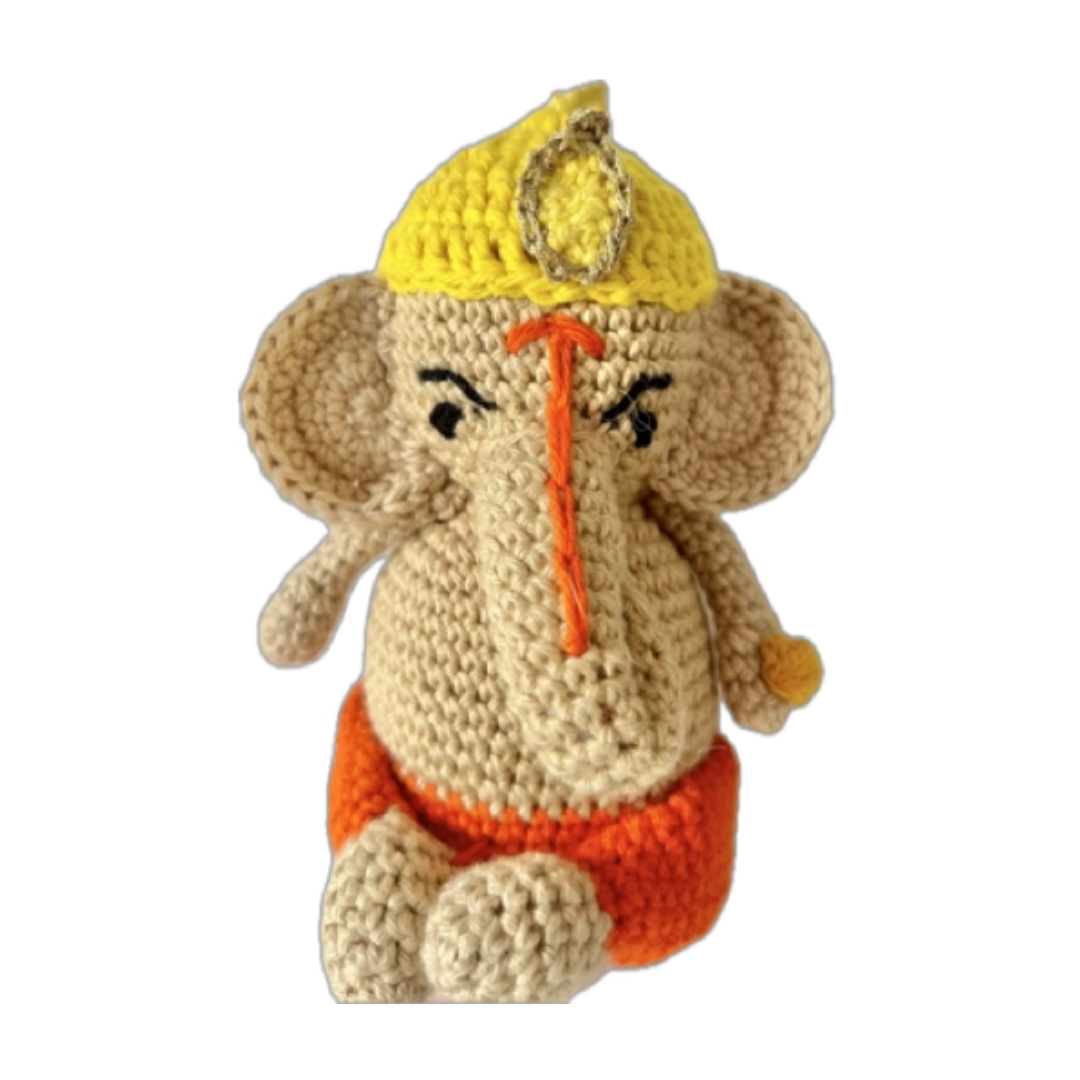 Ganpati Bappa - Handmade Crochet Hanging