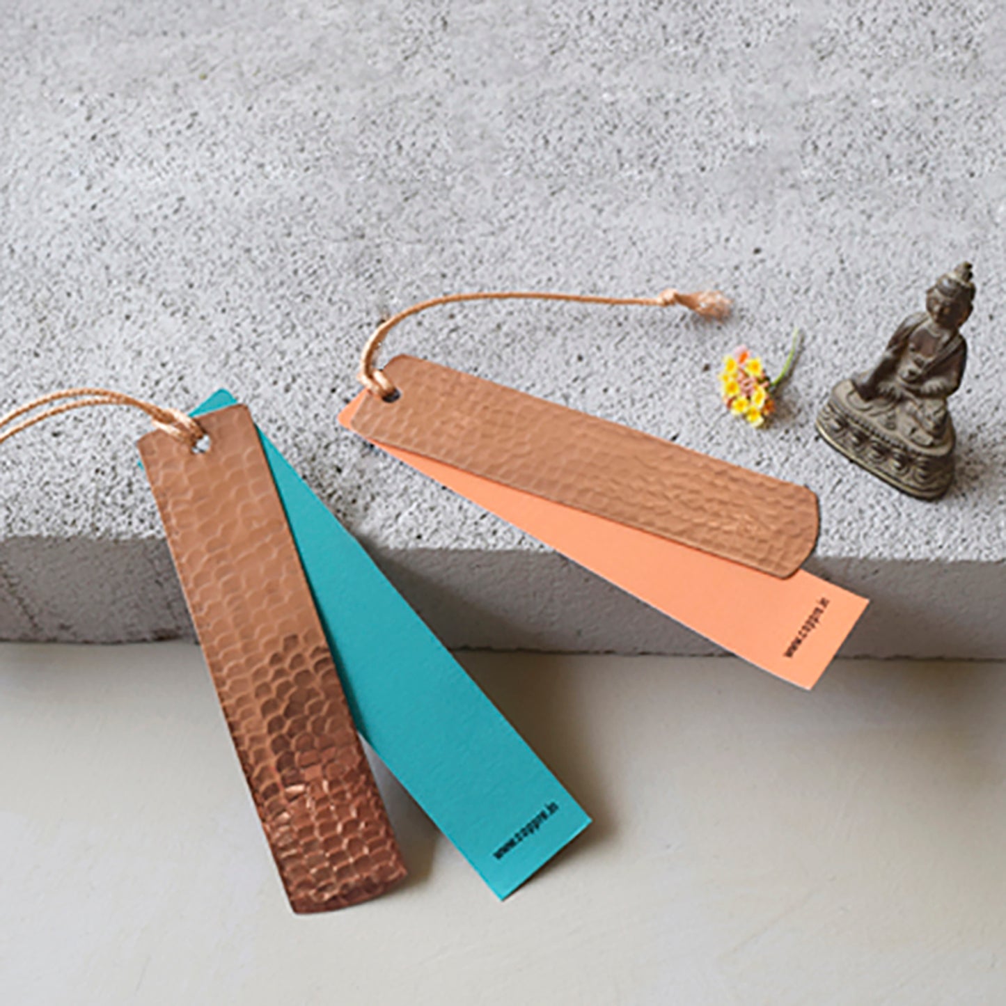 Beaten Copper Bookmarks (Set of 2)