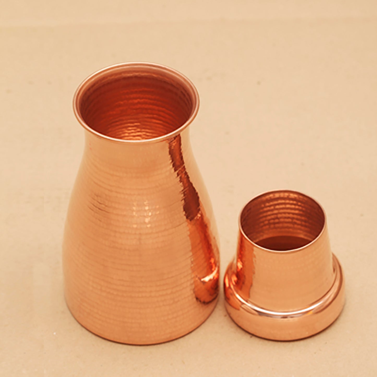 Bedside Copper Carafe & Glass (750 ml)
