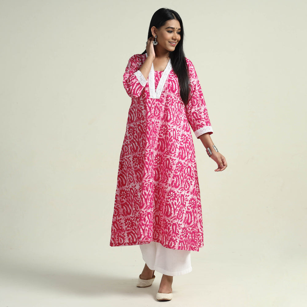 Batik Kurta with Palazzo Set
