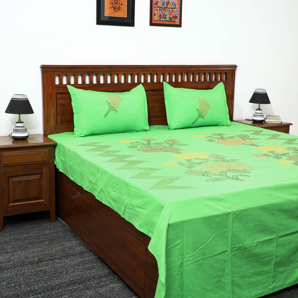 manipuri double bed cover set