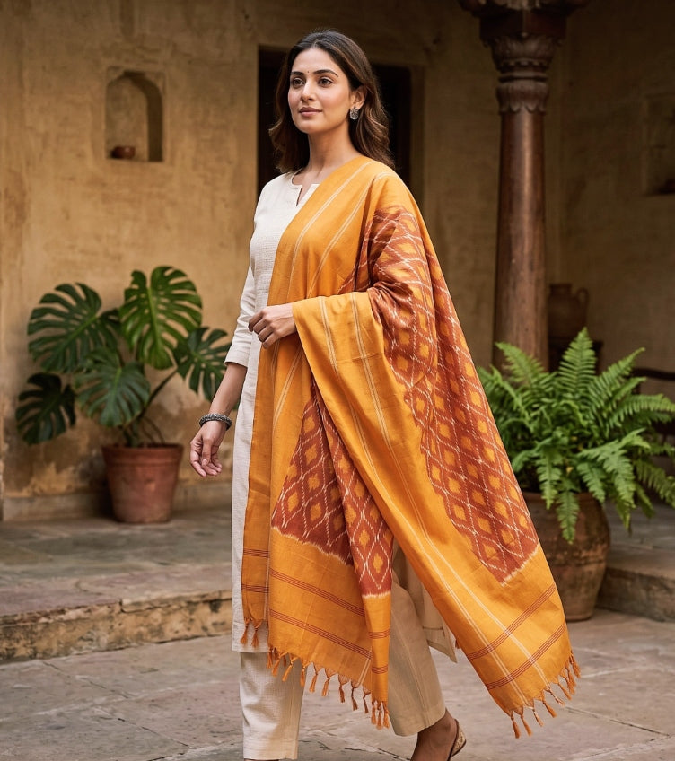 Pochampally Ikat Dupattas