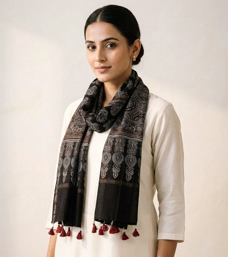 Ajrakh Print Stoles