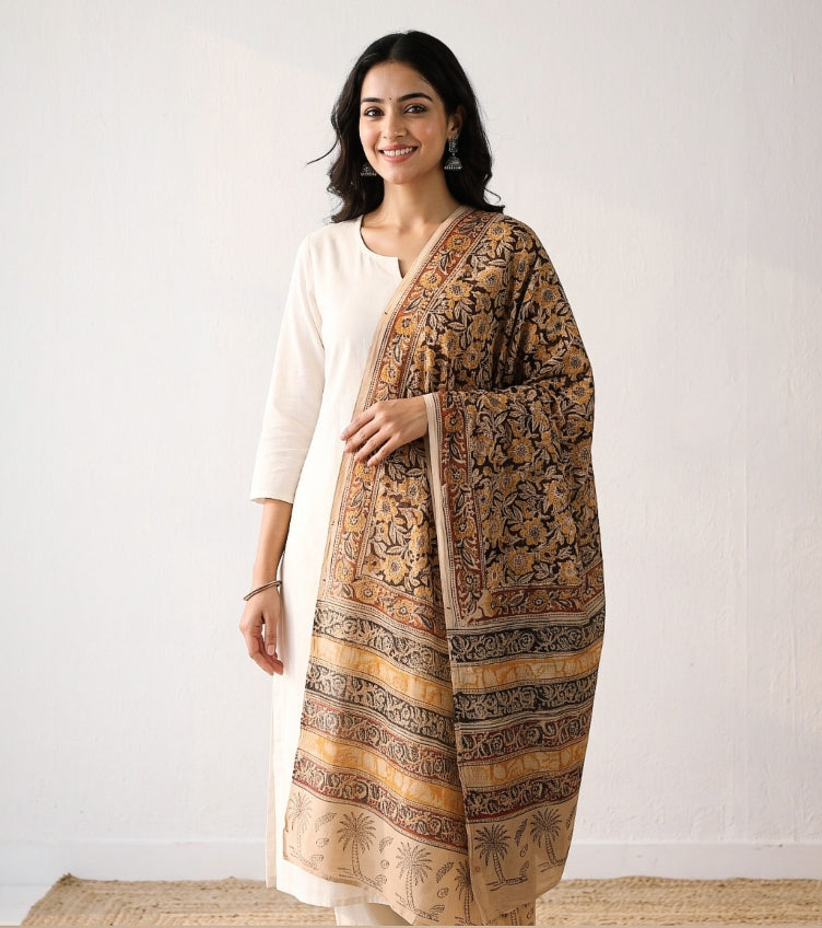 Kalamkari Print Dupattas