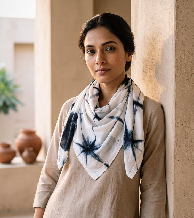 Shibori Cotton Scarves