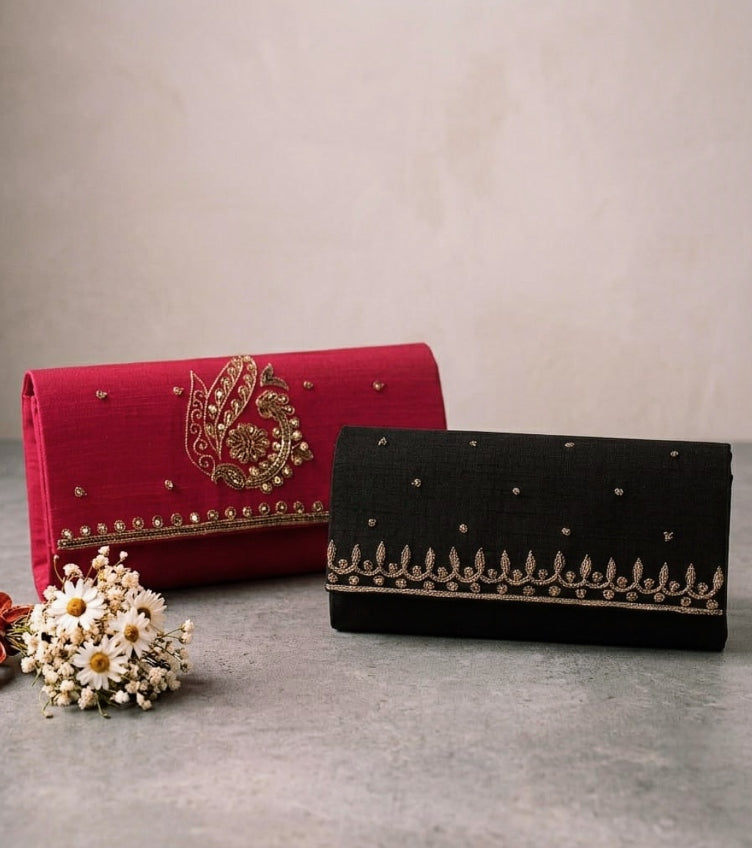 Zardozi Embroidery Clutches