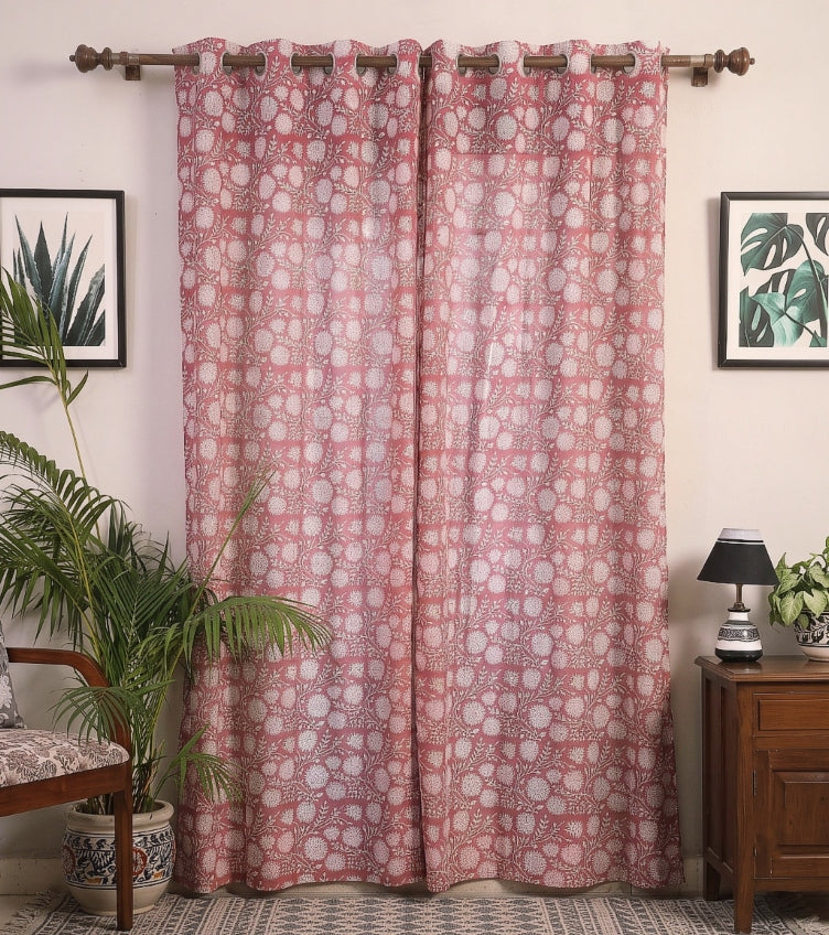 Sanganeri Print Curtains