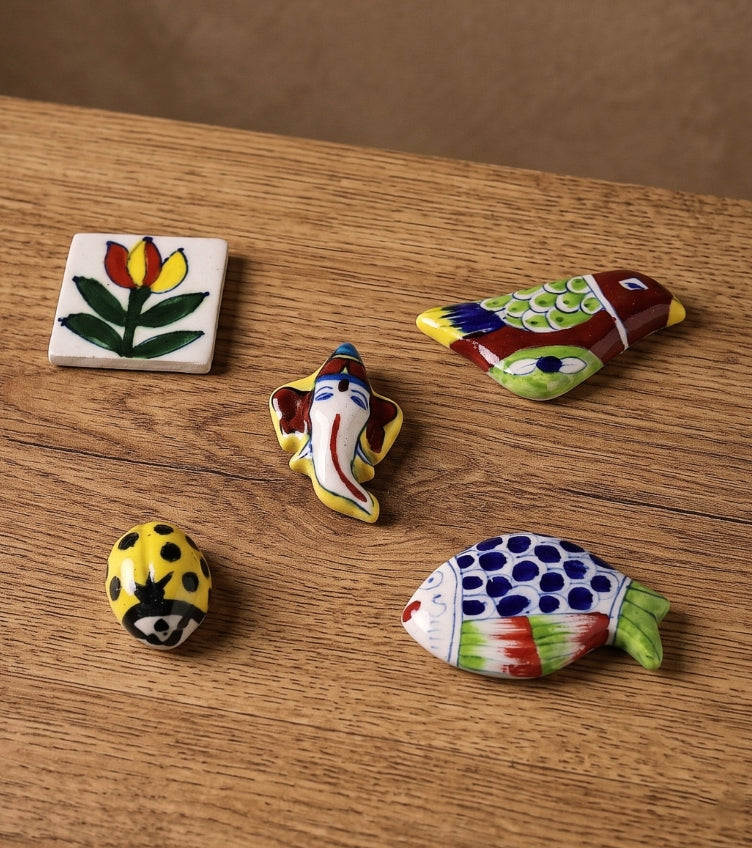 Blue Pottery Magnets