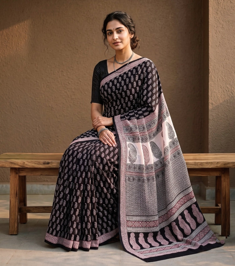 Bagh Print Sarees