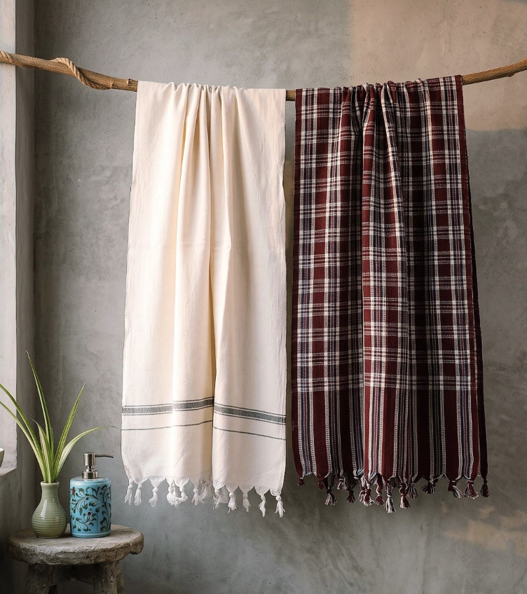 Plain Handloom Towels