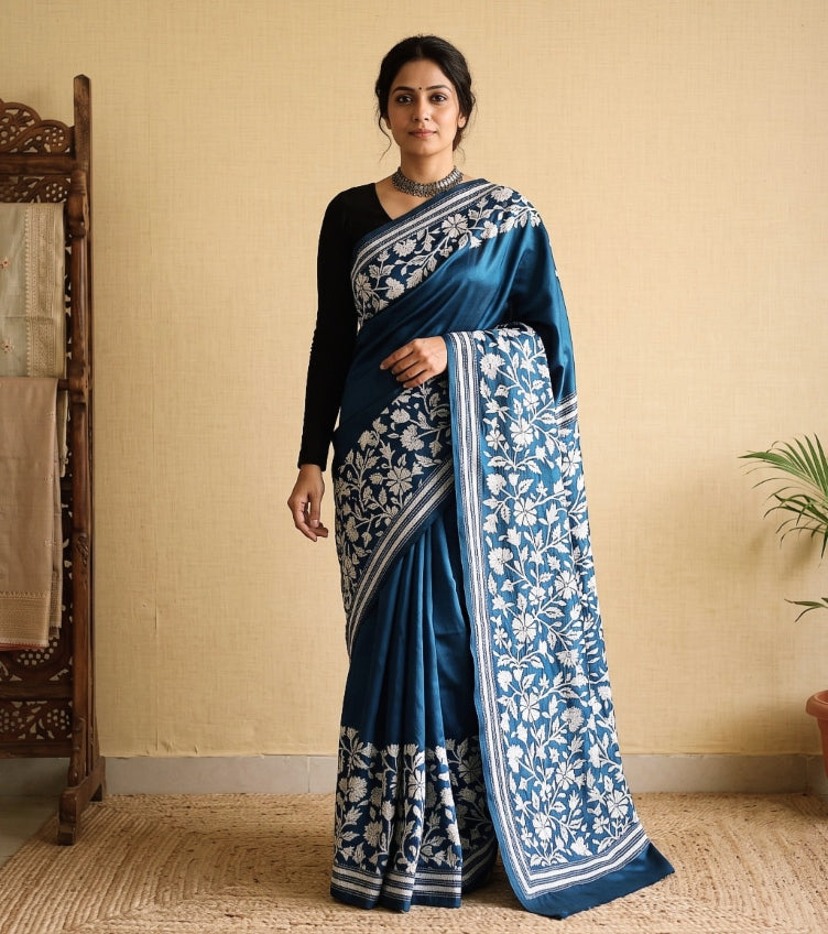 Kantha Embroidery Sarees