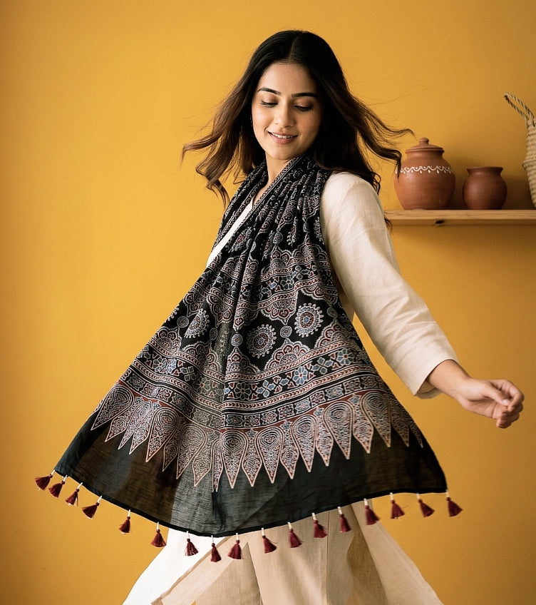 Ajrakh Print Stoles