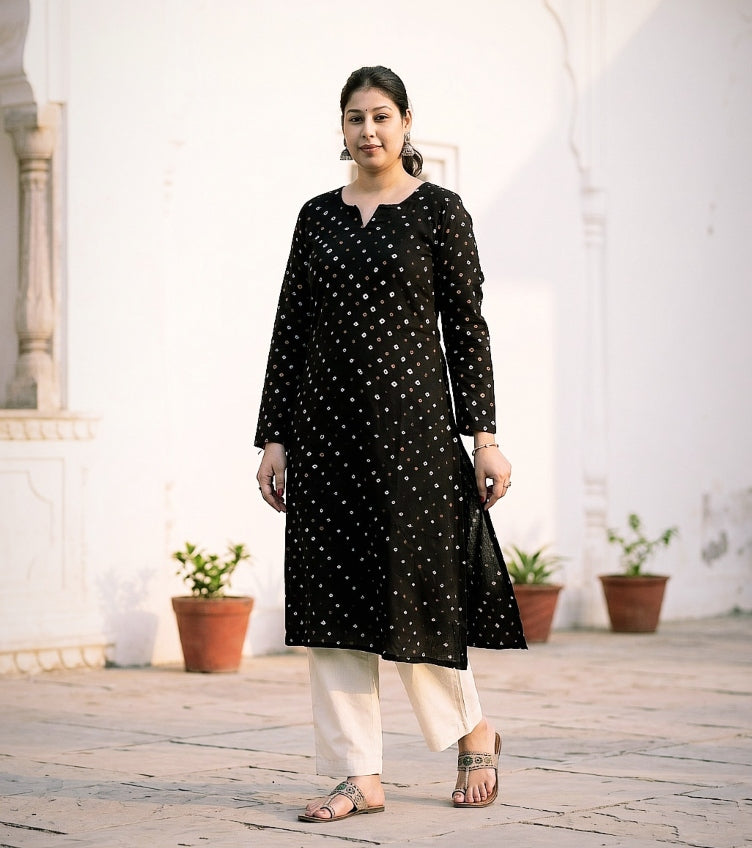 Bandhani Cotton Kurtas