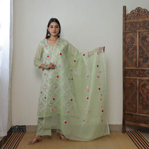 Kota Doria Kurta Suit Set