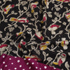 Shop Cotton Black Kalamkari Print Blouse Piece Online