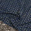 Blue - Block Print Cotton Pipad Blouse Piece 12