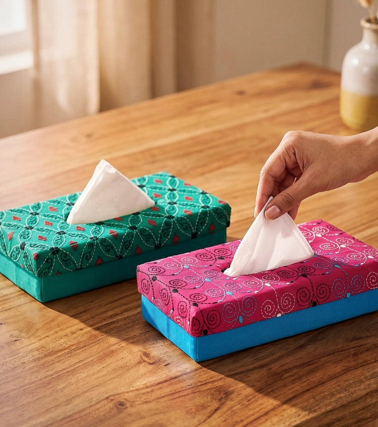 Kantha Tissue Boxes