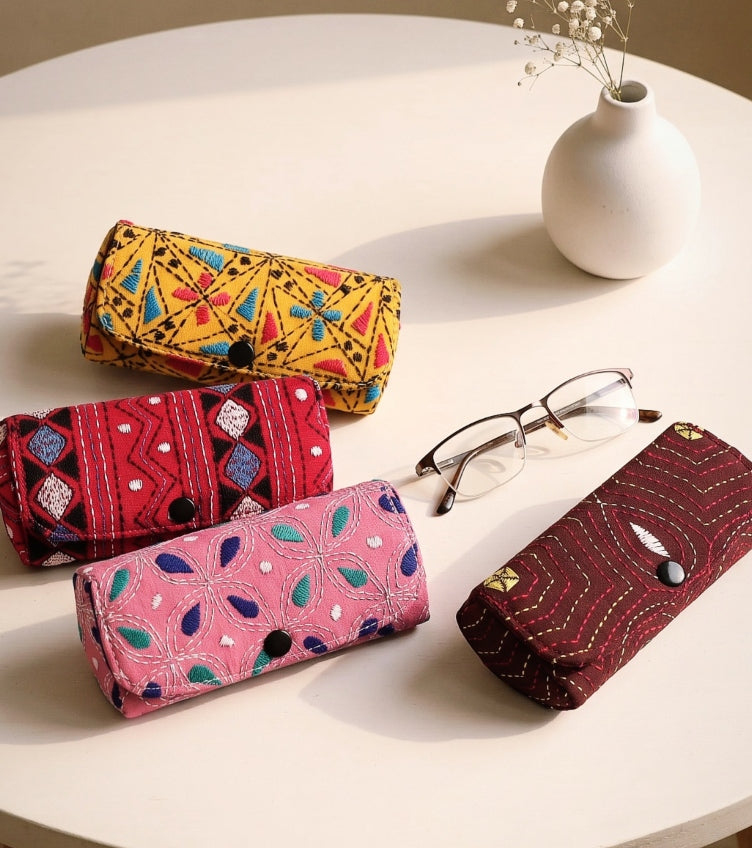 Kantha Spectacle Cases