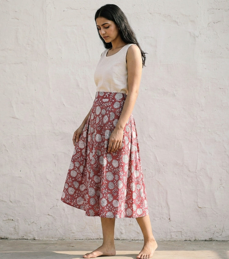 Sanganeri Print Skirts