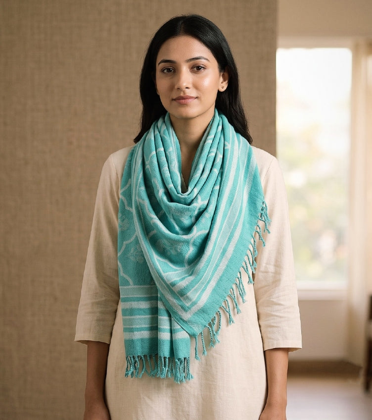 Bagru Wool Stoles
