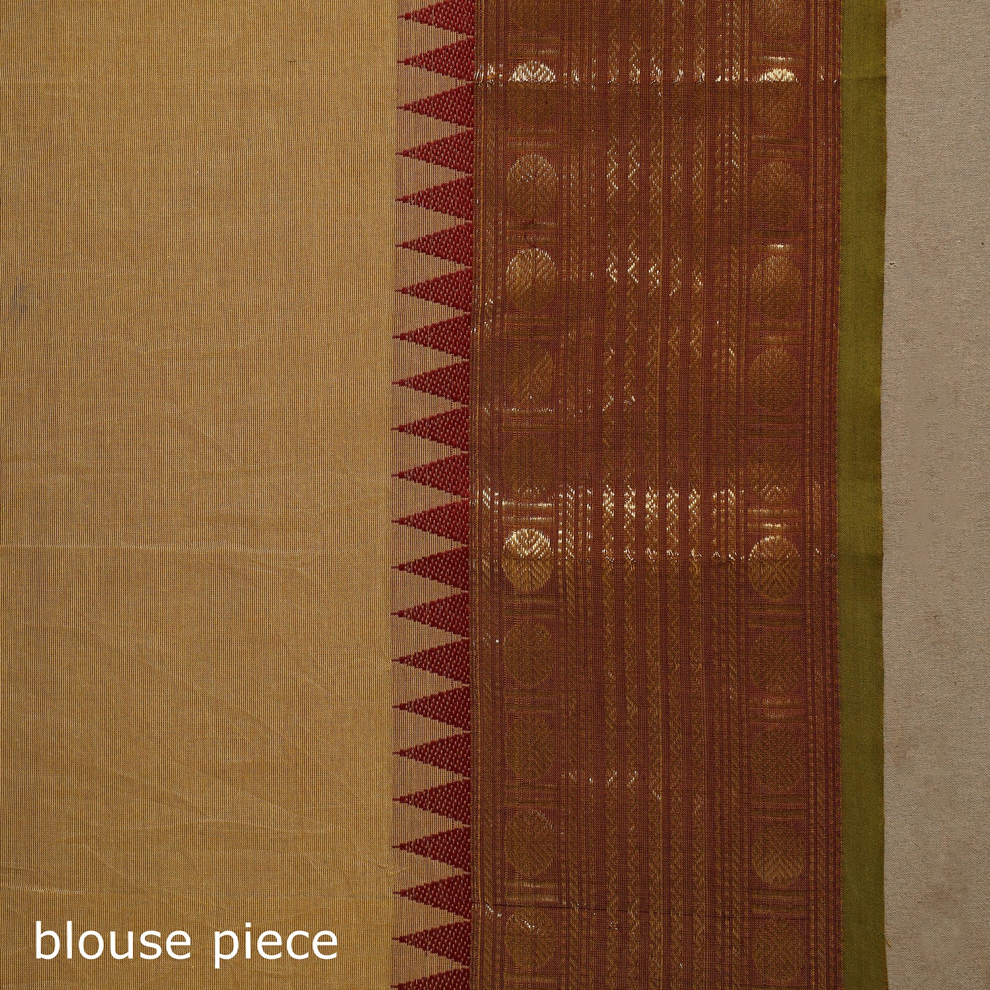 Yellow Kandangi Chettinad Cotton Saree with Border