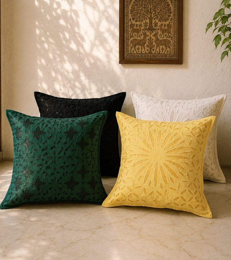 Applique Cushion Covers