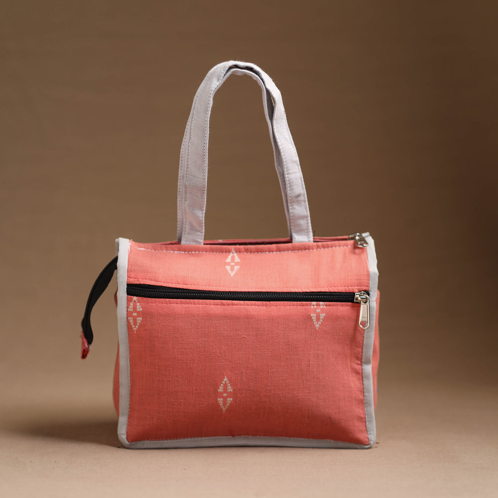 Peach - Handcrafted Cotton Hand Bag 07