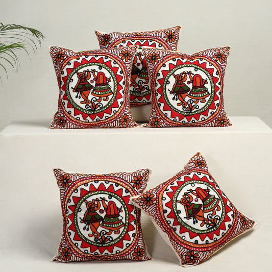 Aari Embroidery Cushion Cover