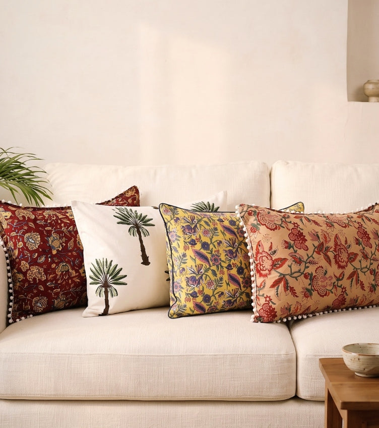 Sanganeri Pillow Covers