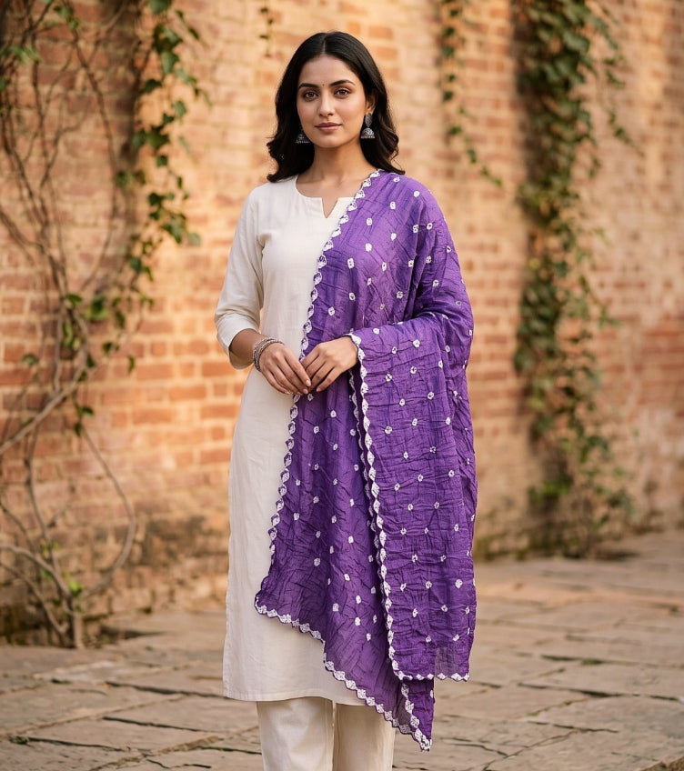 Bandhani Cotton Dupattas