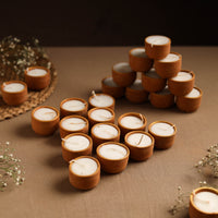 Handmade Terracotta Cup Candle (Set of 25)