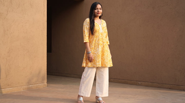 Hand Batik Print Cotton Kurtas for Women