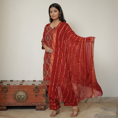 Bandhani Kurta Set 