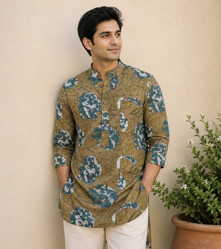 Sanganeri Men's Kurtas