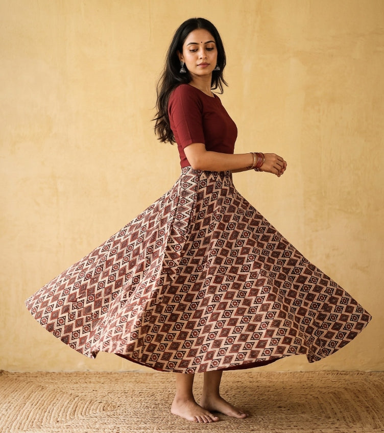 Ajrakh Skirts