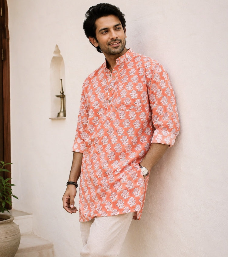 Sanganeri Men Kurtas