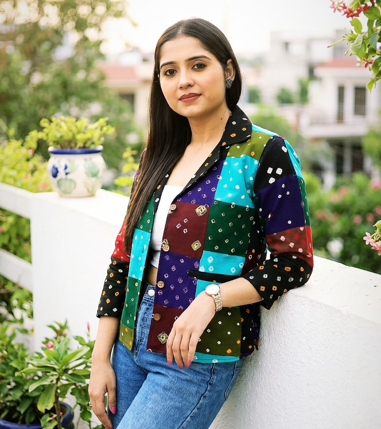 Patchwork Cotton Jackets