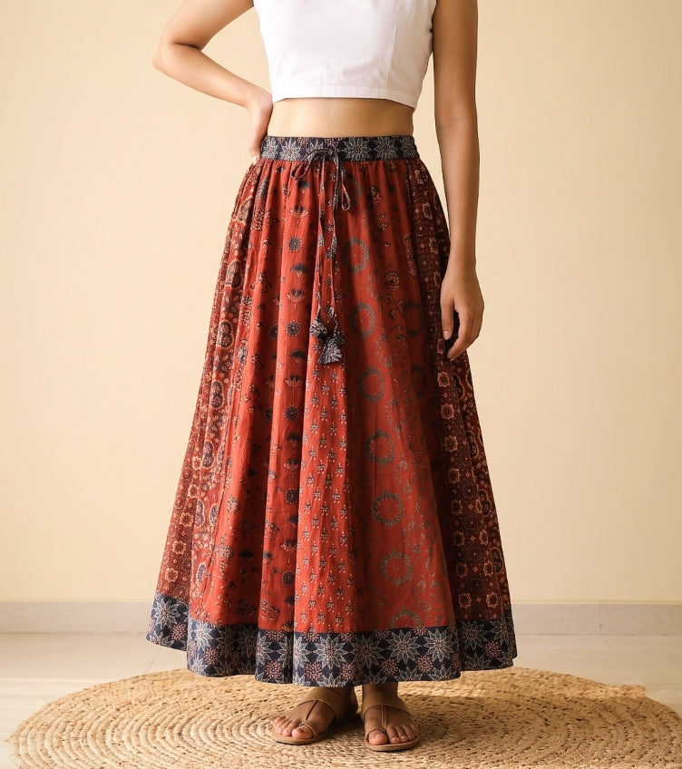 Ajrakh Cotton Skirts