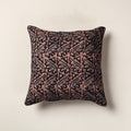 Brown Pure Cotton Hand Batik Cushion Cover (18 x 18 in)