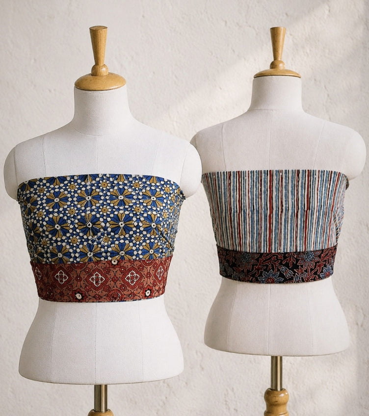 Ajrakh Blouse Pieces