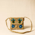 Buy Handcrafted Natural Water Reed Embroidered Sling Bag Online at iTokri.com 