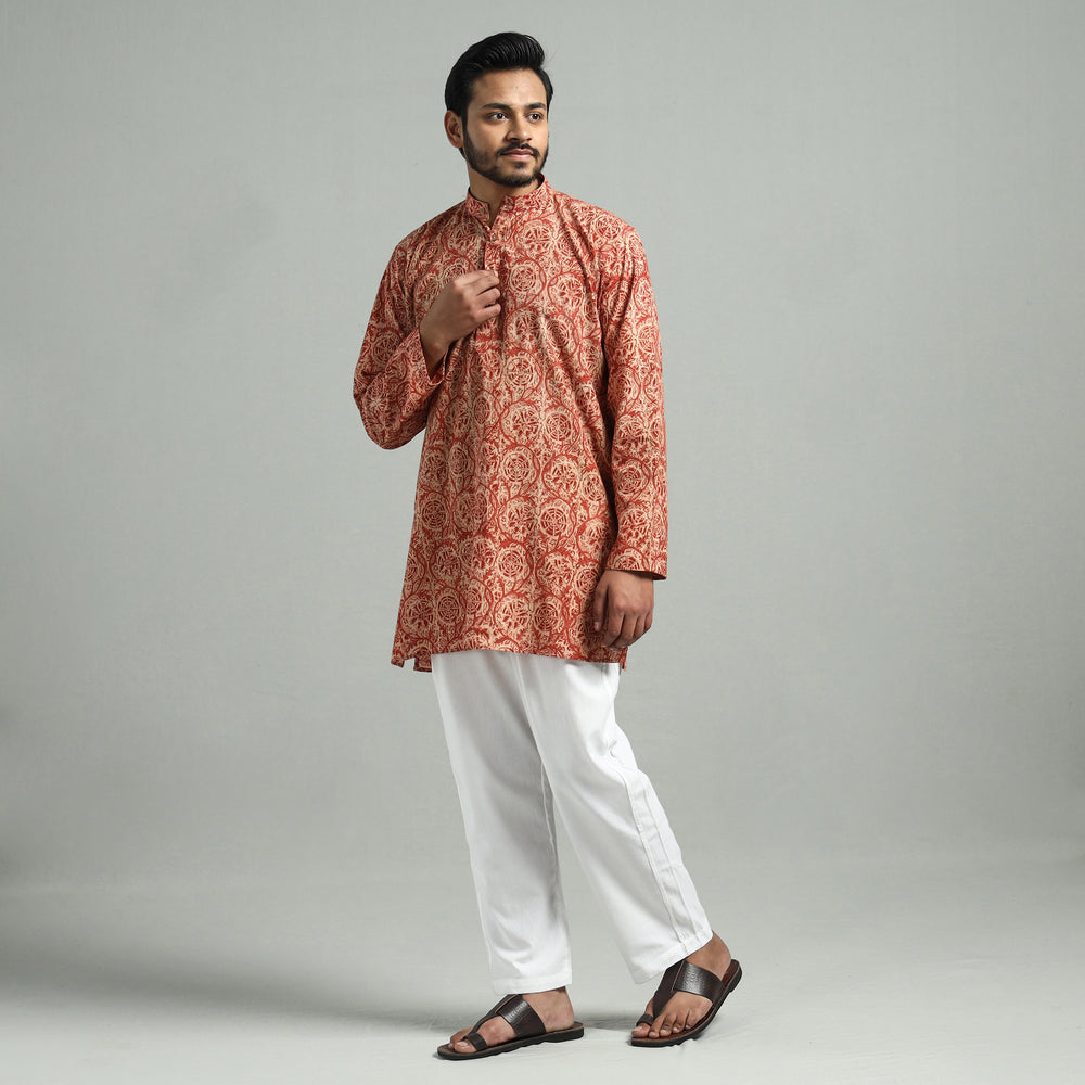 Kalamkari cotton men kurta