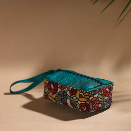 Multicolor - Handpainted Kalamkari Multipurpose Cosmetic/Toiletry Bag 18